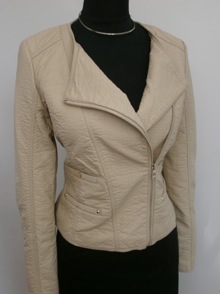 Dámska koženk.bunda - béžová - beige - M