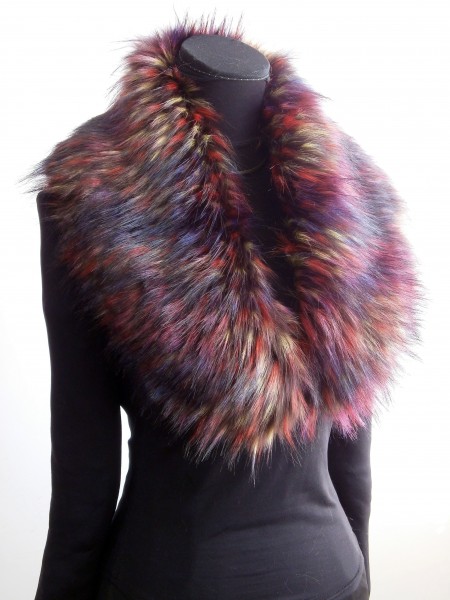 Kožušinový golier - Viacfarebný II. - Multicolor II.
